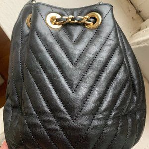 Back of Michael Kors Frankie mini leather bag